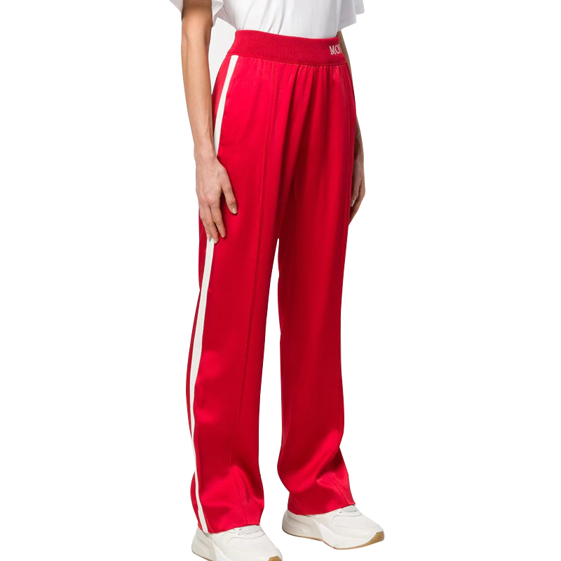 Moncler 盟可睐 女士红色绸面休闲裤 1650000-C0006-45B商品第4张图片规格展示