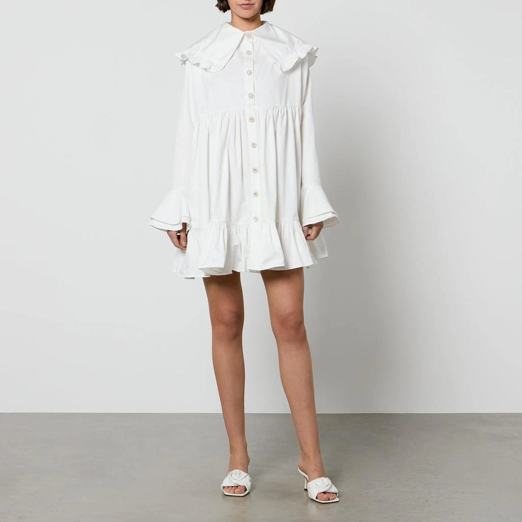 商品Sister Jane|Sister Jane Curious Collar Cotton-Poplin Mini Dress,价格¥572,第3张图片详细描述