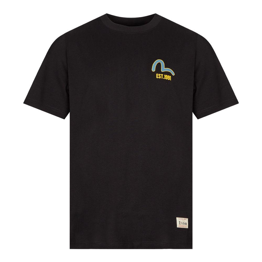 商品Evisu|Evisu Back Logo T-Shirt - Black,价格¥726,第1张图片