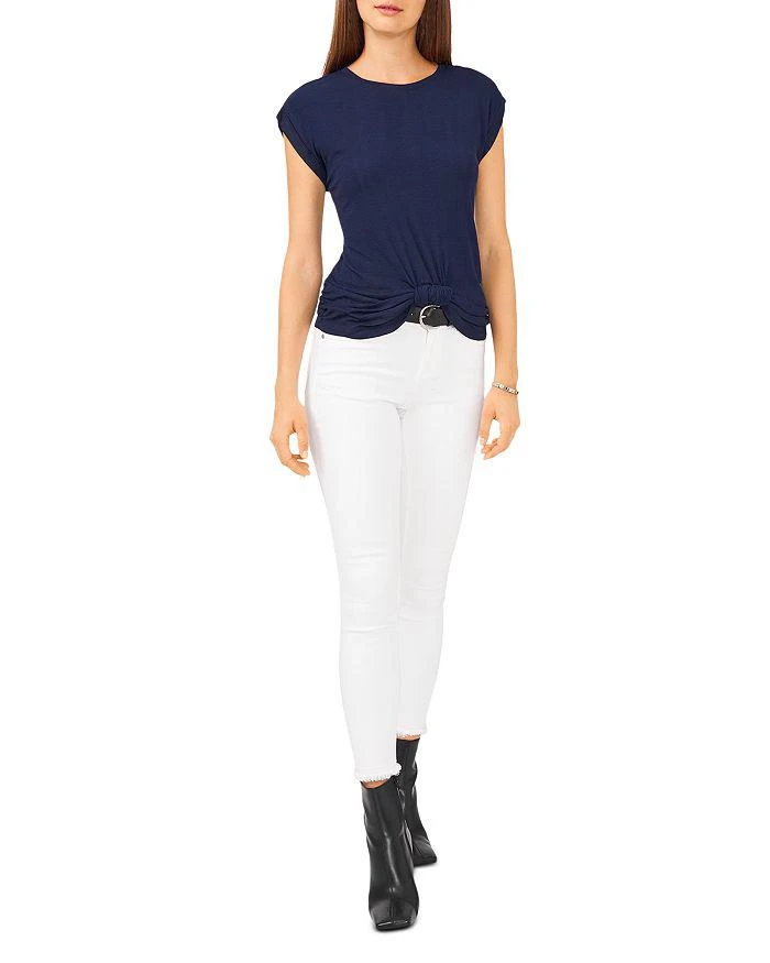 商品Vince Camuto|Knot Front Rib Tee,价格¥153,第3张图片详细描述