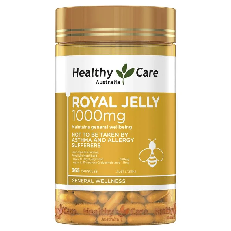 商品Healthy Care|澳洲Healthy Care HC蜂皇浆Royal Jelly蜂王浆胶囊365粒,价格¥233,第1张图片