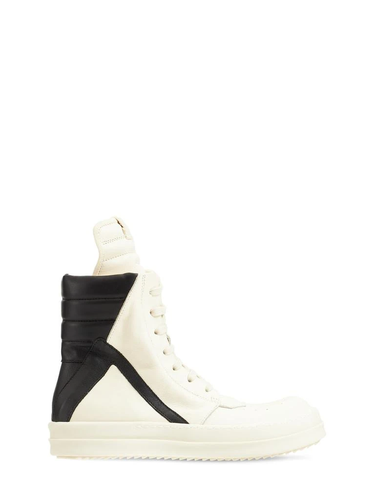 商品Rick Owens|儿童Geobasket 皮革高帮运动鞋,价格¥2604,第1张图片