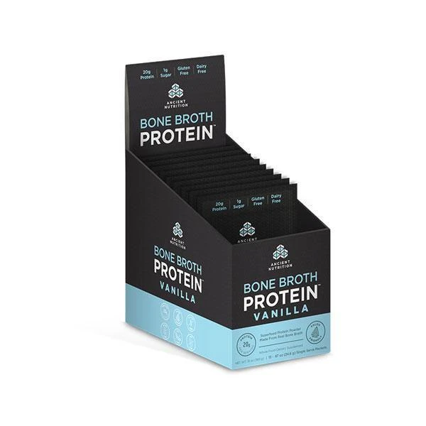 商品Ancient Nutrition|Bone Broth Protein® | - Single Serving 15 Count,价格¥417,第1张图片