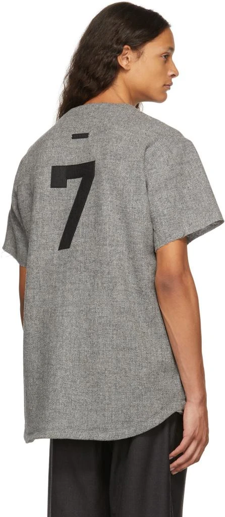 商品Fear of god|Grey Baseball Short Sleeve Shirt,价格¥2651,第3张图片详细描述