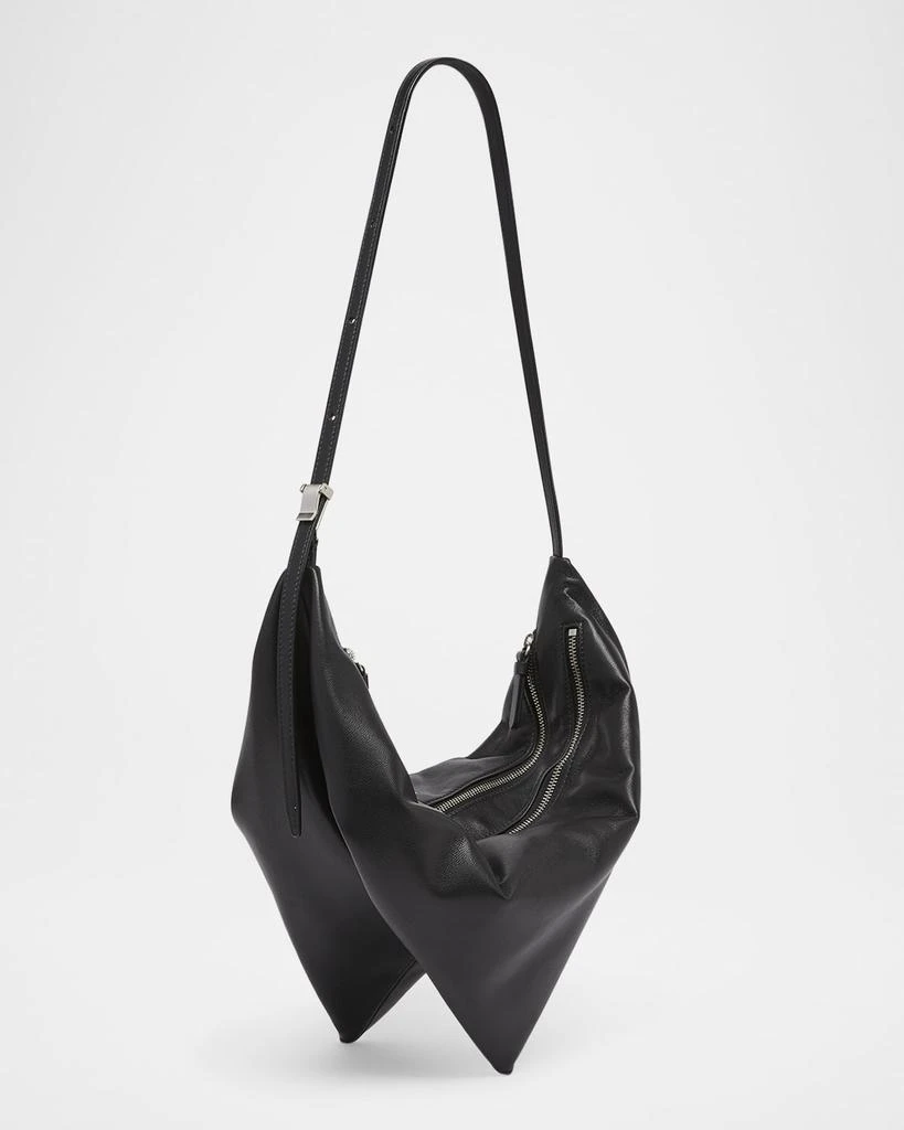 商品Proenza Schouler|Tetra Double-Zip Napa Leather Shoulder Bag,价格¥10073,第3张图片详细描述