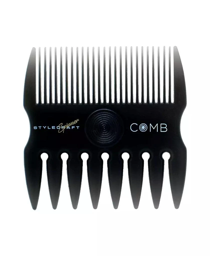 商品StyleCraft Professional|2 in 1 Spinner Fine/Coarse Tooth Texturizing and Grooming Hair Comb,价格¥53,第1张图片