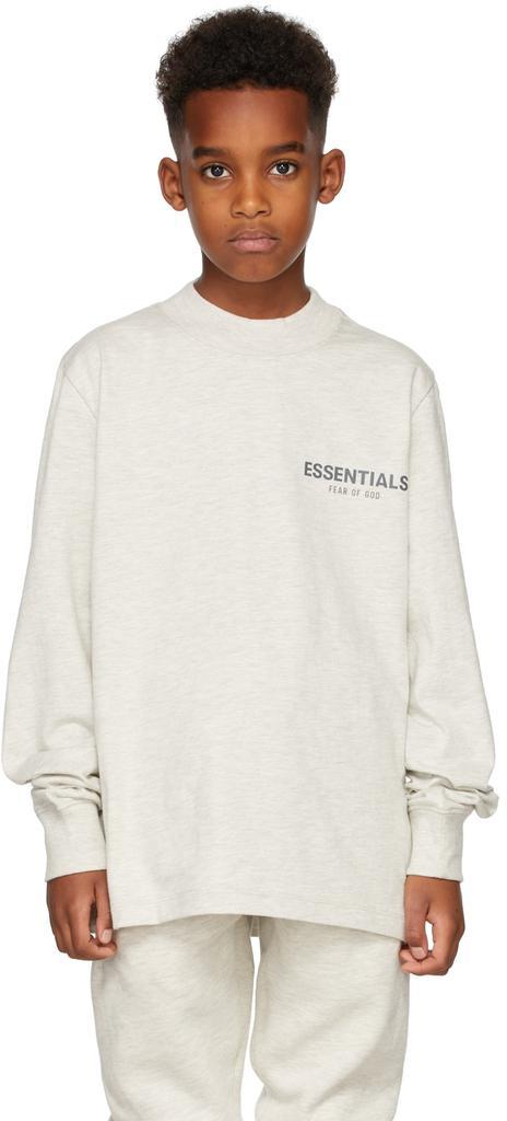 商品Essentials|Kids Off-White Jersey Long Sleeve T-Shirt,价格¥320,第4张图片详细描述
