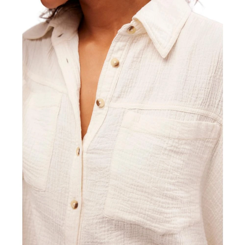 商品Free People|Women's Cardiff Cotton Long-Sleeve Shirt,价格¥809,第4张图片详细描述