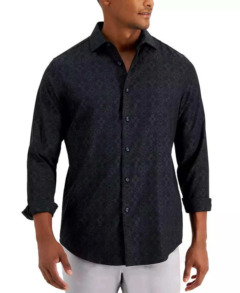 商品Alfani|Men's Regular-Fit Medallion-Print Shirt, Created for Macy's,价格¥293,第1张图片