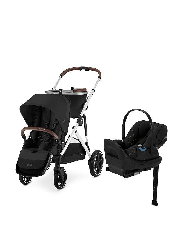 商品Cybex|Gazelle S Single to Double Travel System Stroller + Cloud G Lux Infant Car Seat with SensorSafe,价格¥9344,第2张图片详细描述