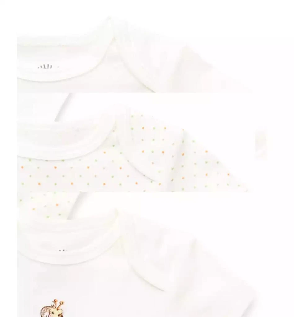 商品Little Me|Baby Boys or Baby Girls Giraffe Bodysuits, Pack of 3,价格¥97,第2张图片详细描述
