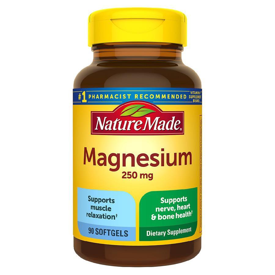 商品Nature Made|Magnesium 250 mg Softgels,价格¥87,第1张图片