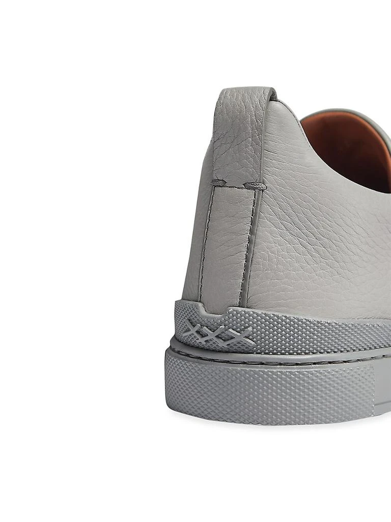商品Zegna|Triple Stitch Leather Low-Top Sneakers,价格¥6626,第3张图片详细描述