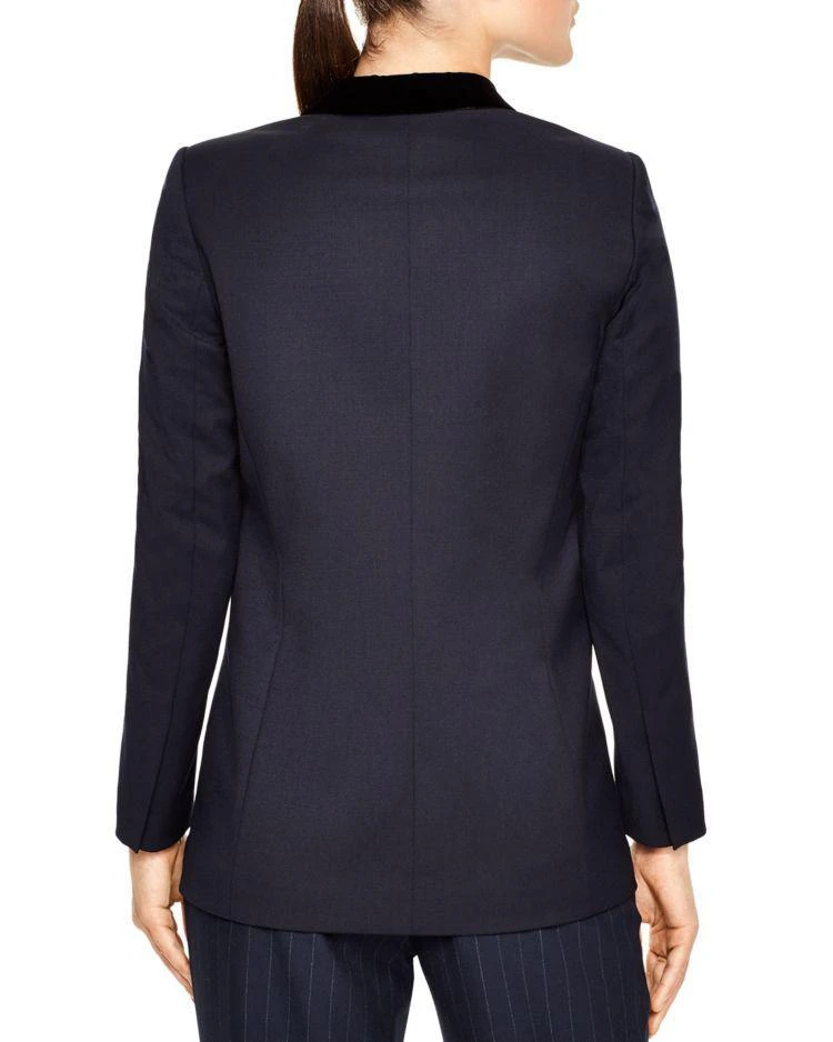 商品Sandro|Velvet-Trim Blazer,价格¥1740,第2张图片详细描述