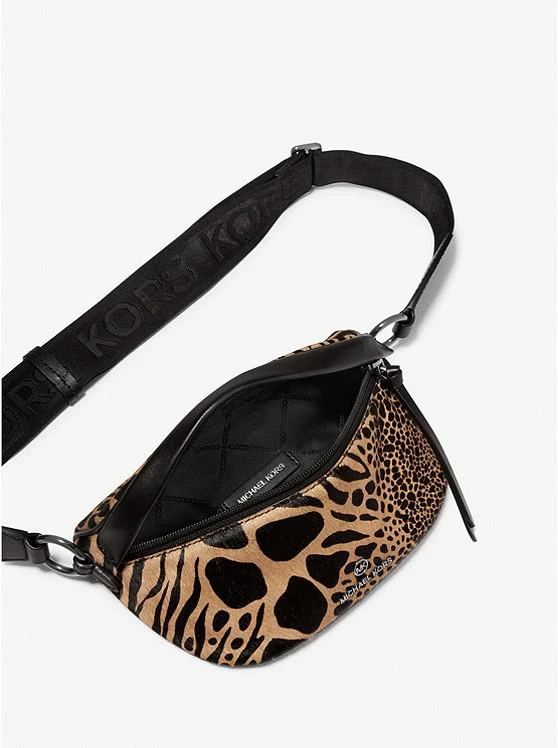 商品Michael Kors|Slater Extra-Small Animal Print Calf Hair and Leather Sling Pack,价格¥986,第2张图片详细描述