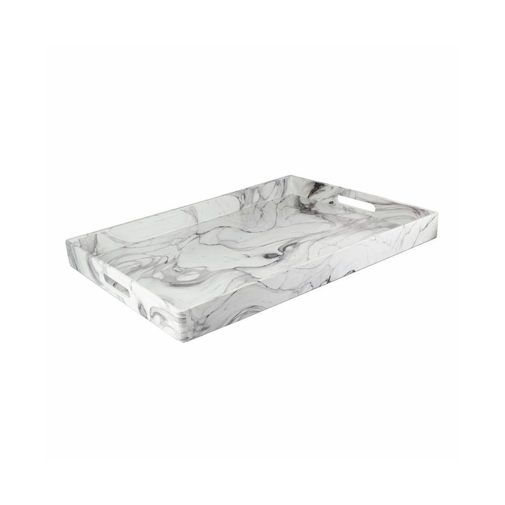 商品American Atelier|Marble Swirl Tray with Handless, 14" x 19",价格¥476,第1张图片