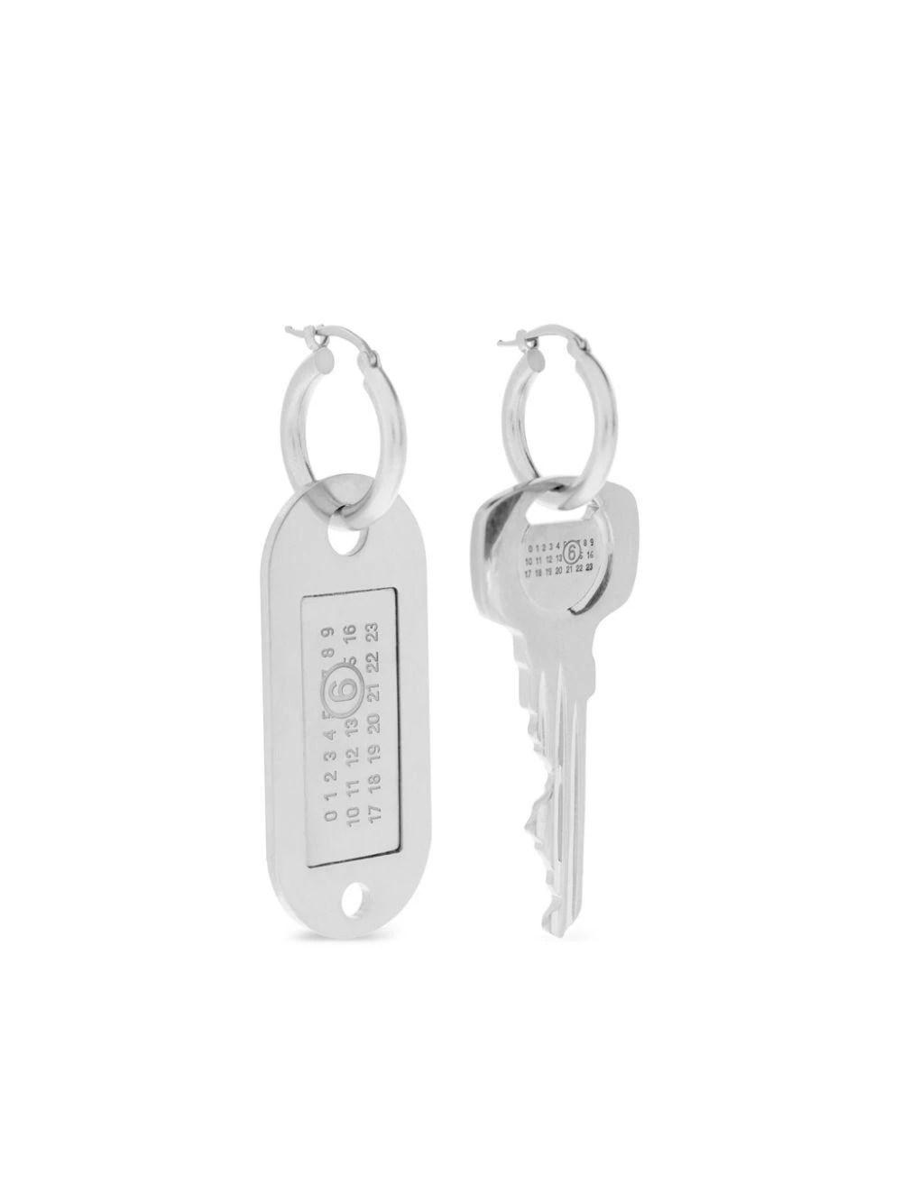 商品【商品预售7天】 MM6|MM6 女士耳饰 SM6VG0090P7210952 白色,价格¥2011,第1张图片