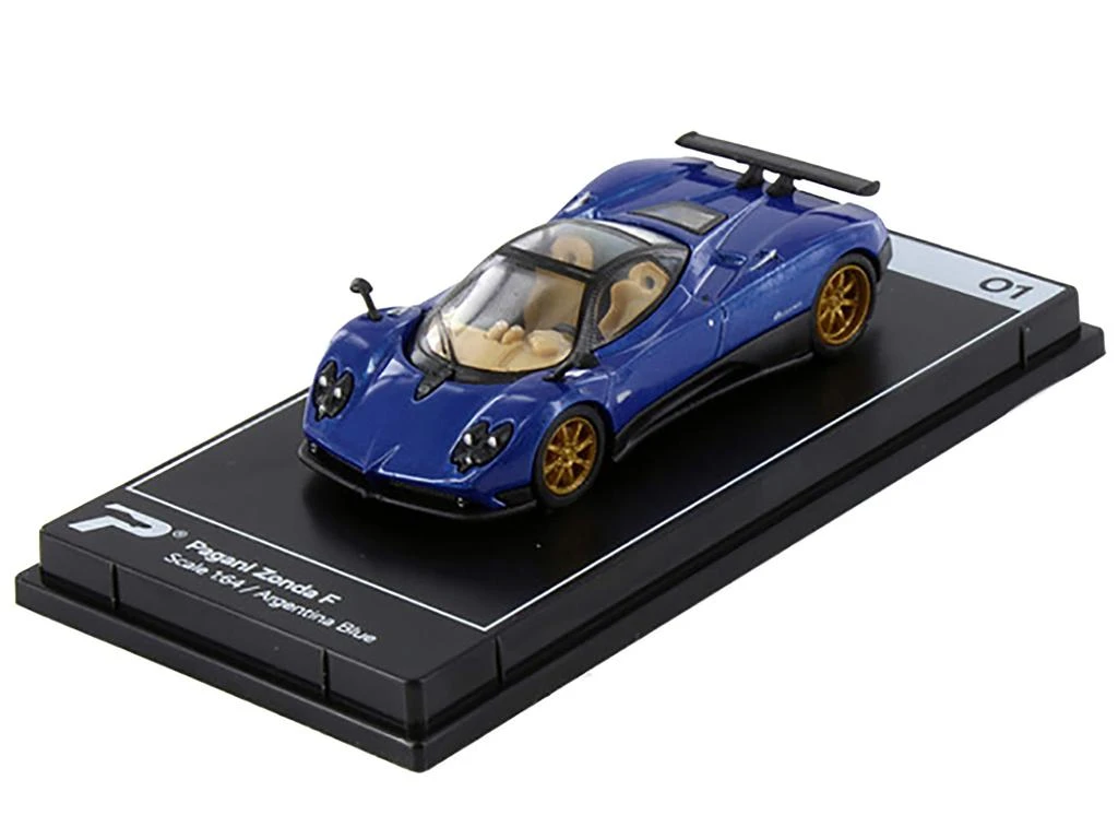 商品PosterCars|Pagani Zonda F Argentina Blue Metallic "Hypercar League Collection" 1/64 Diecast Model Car by,价格¥159,第1张图片