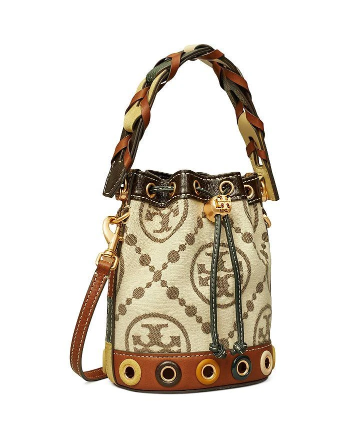 商品Tory Burch|Mini T Monogram Grommet Bucket Bag,价格¥2912,第2张图片详细描述