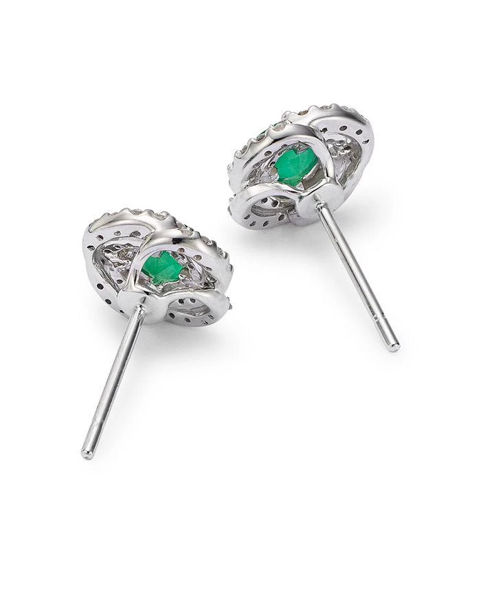 商品Bloomingdale's|Emerald & Diamond Spiral Stud Earrings in 14K White Gold - Exclusive ,价格¥19808,第4张图片详细描述