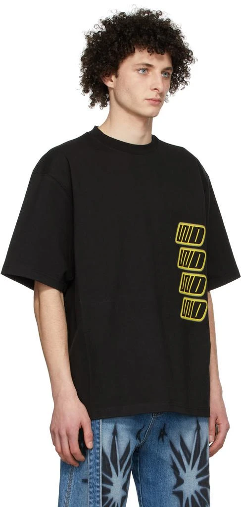 商品We11done|Black Cotton T-Shirt,价格¥912,第2张图片详细描述