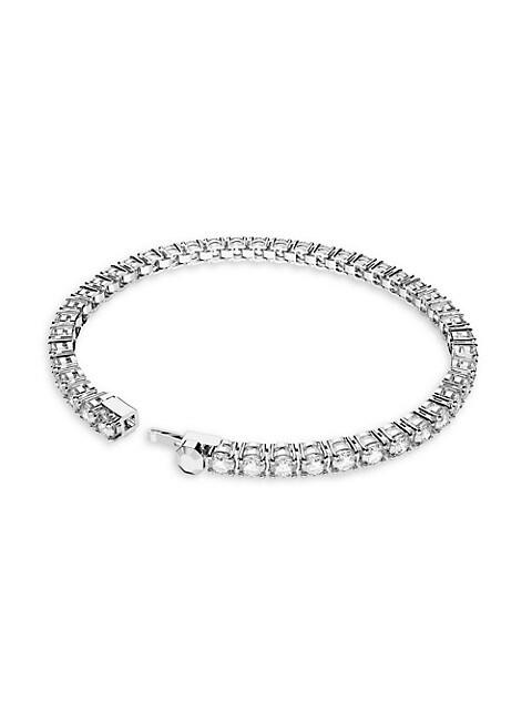 Matrix Rhodium-Plated & Crystal Tennis Bracelet商品第4张图片规格展示