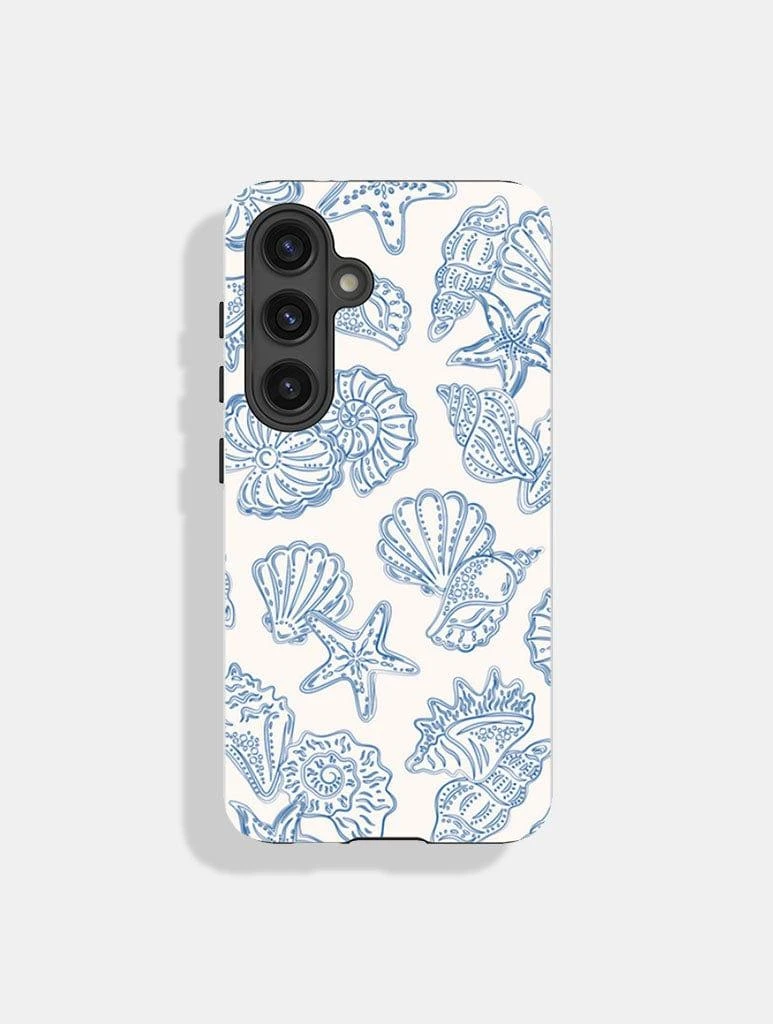 商品Skinnydip London|Blue Outline Sea Shells Ultra Protective Android Case,价格¥256,第1张图片