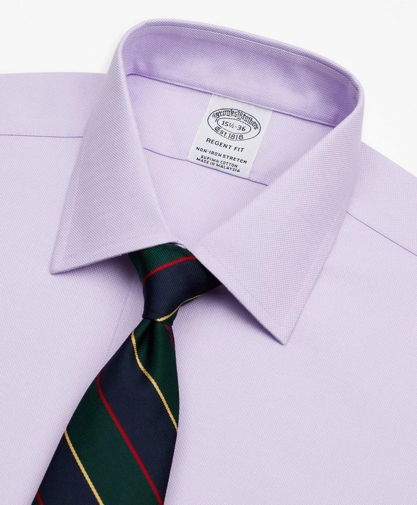 商品Brooks Brothers|Stretch Regent Regular-Fit Dress Shirt, Non-Iron Royal Oxford Ainsley Collar,价格¥393,第2张图片详细描述