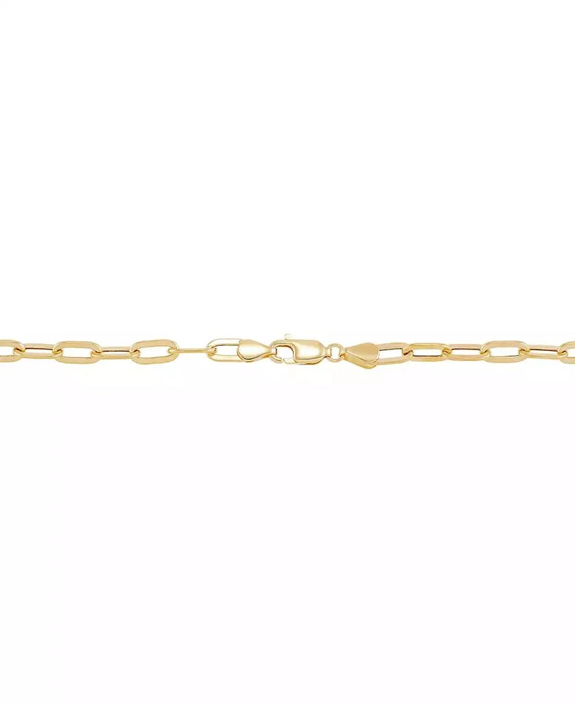 商品Macy's|Paperclip Link Chain Ankle Bracelet in 10k Gold, Created for Macy's,价格¥2766,第4张图片详细描述