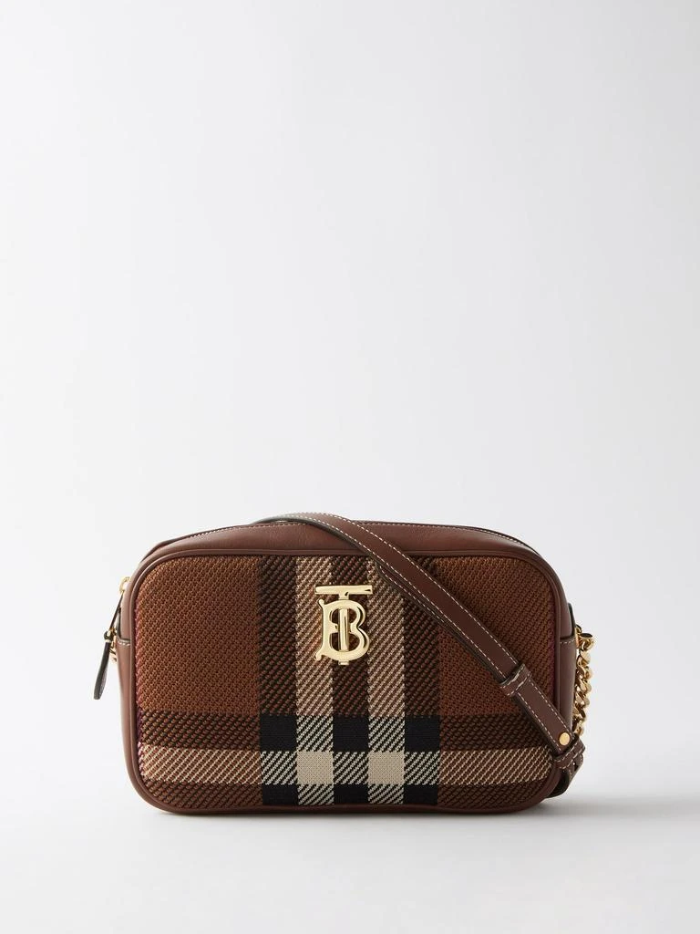 商品Burberry|Lola check canvas and leather cross-body bag,价格¥10542,第1张图片