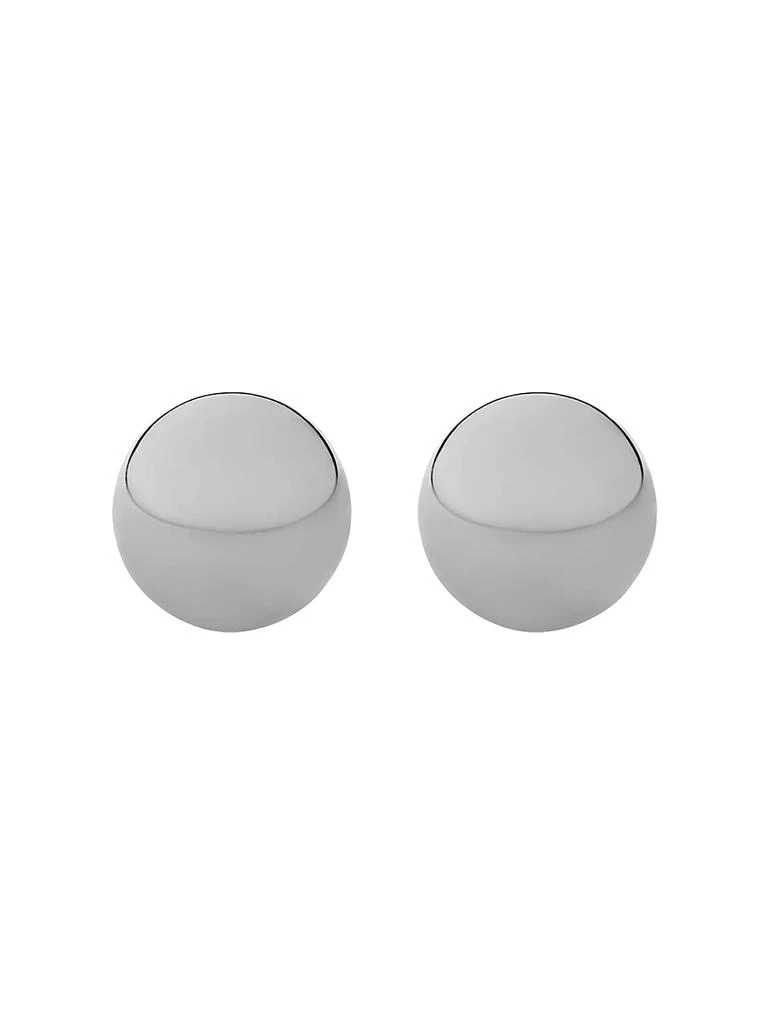 商品Oradina|14K White Solid Gold Have A Ball Studs,价格¥506,第1张图片