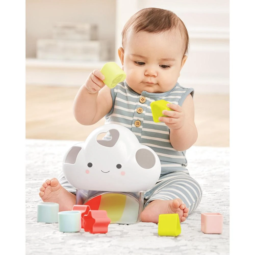 Silver-Tone Lining Cloud Feelings Shape Sorter Baby Toy 商品