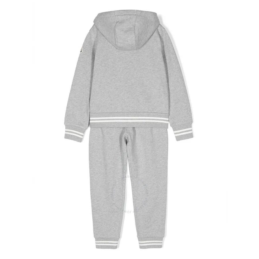 商品Moncler|Kids Grey Monogram Two-Piece Cotton Tracksuit Set,价格¥2088,第2张图片详细描述