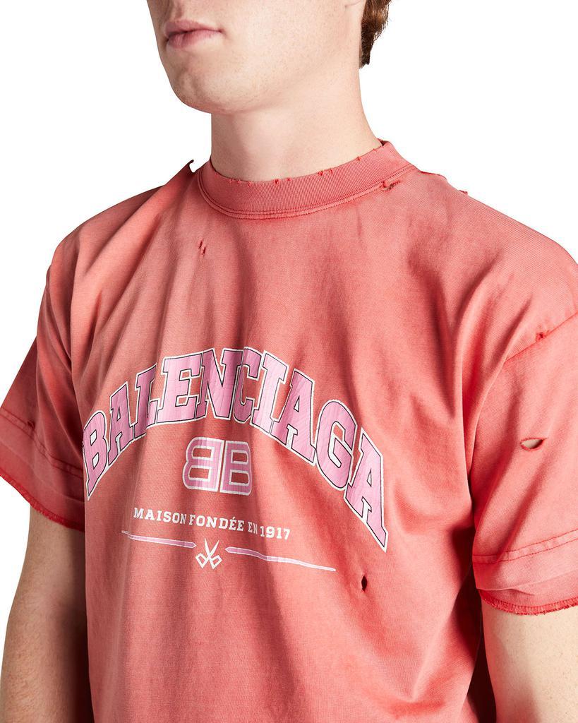 商品Balenciaga|Men's Logo Crew T-Shirt,价格¥4886,第7张图片详细描述