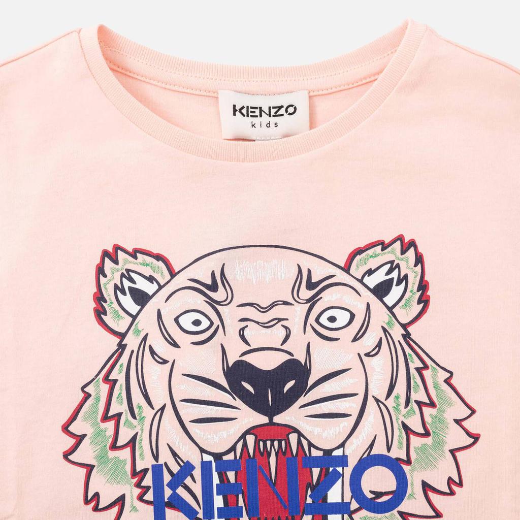 KENZO Girls' Long Sleeve Cotton-Jersey T-Shirt商品第2张图片规格展示