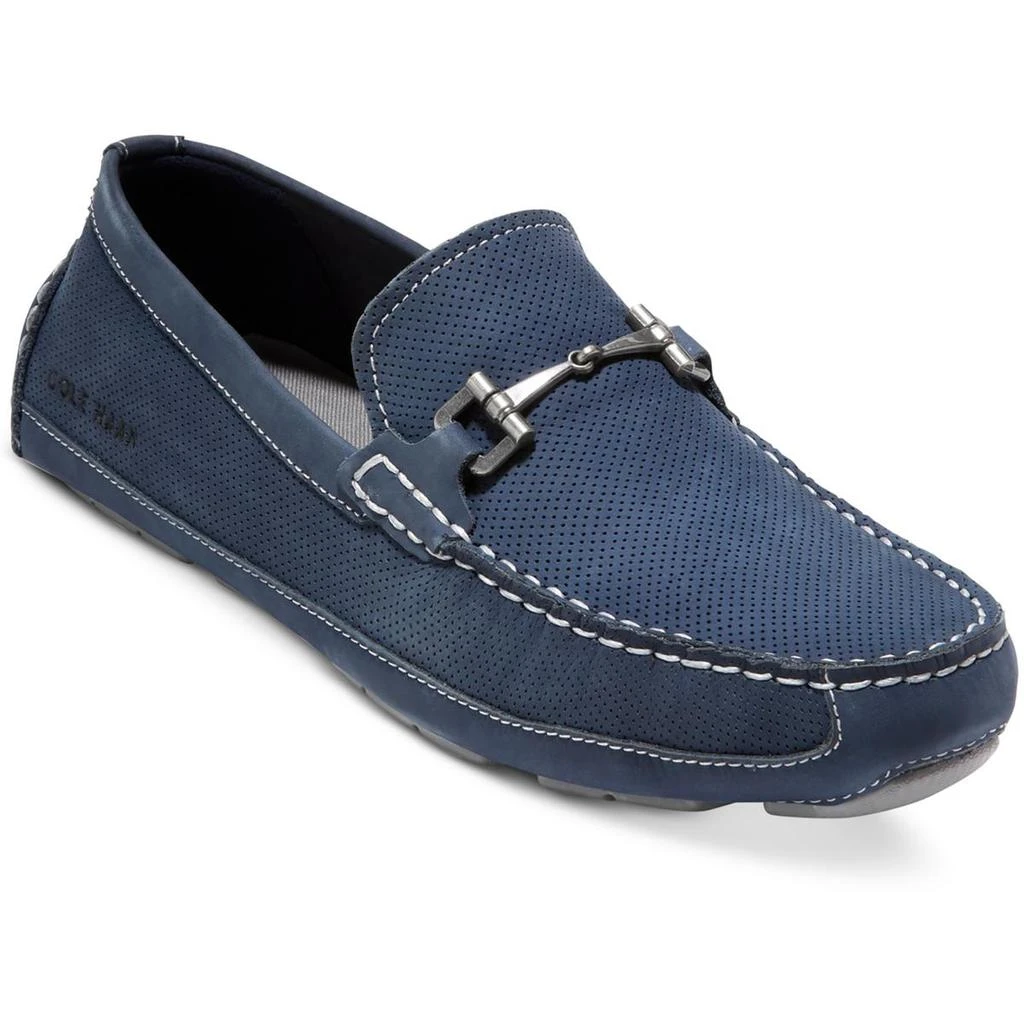 商品Cole Haan|Cole Haan Mens Wyatt Bit Driver Faux Suede Slip On Loafers,价格¥1041,第1张图片