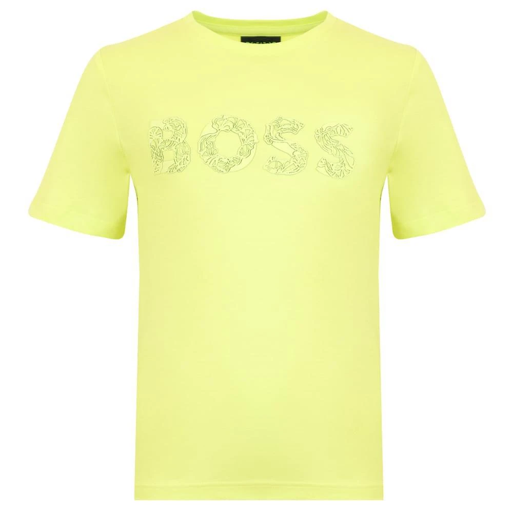 商品Hugo Boss|Yellow Short Sleeve Boys T Shirt,价格¥519,第1张图片