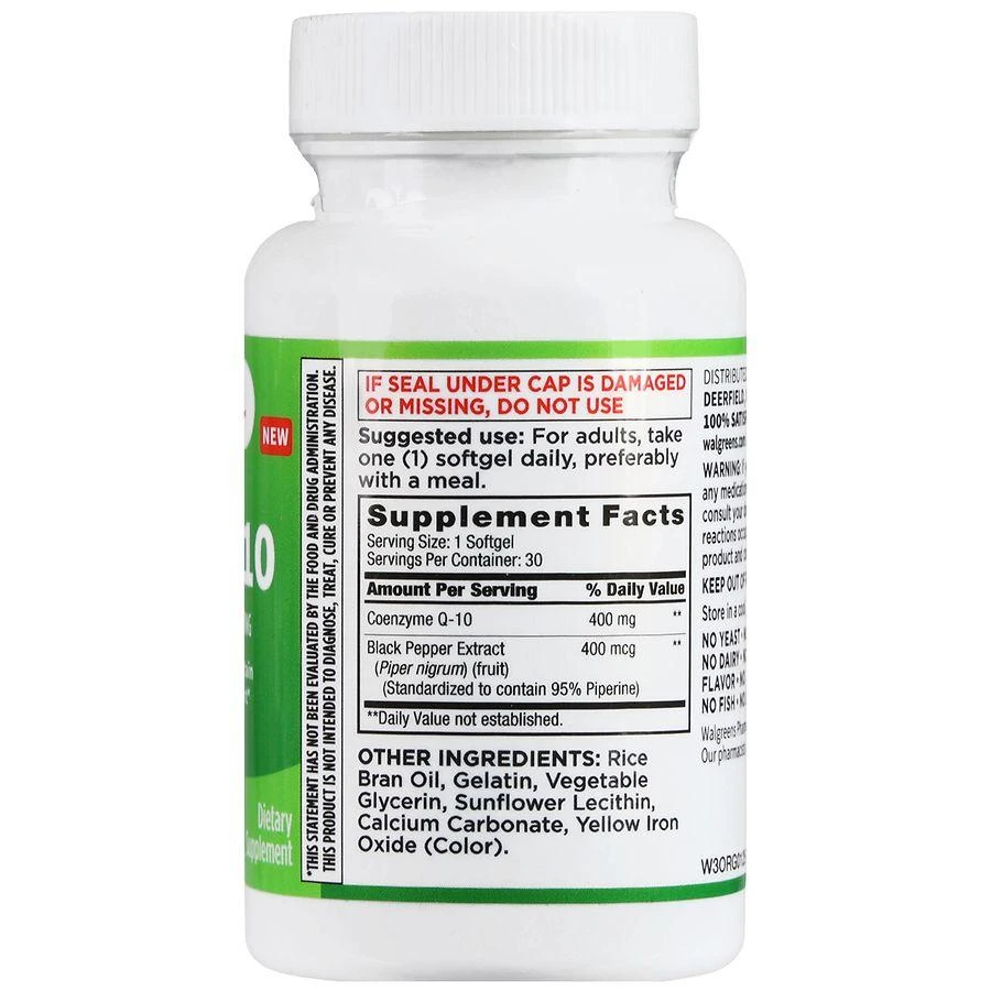 商品Walgreens|CoQ-10 400 mg Softgels,价格¥190,第4张图片详细描述