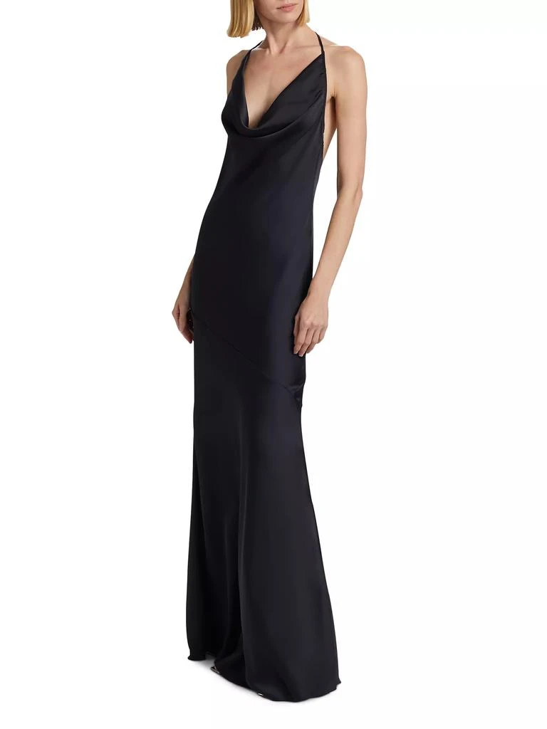 商品Ramy Brook|Haleigh Charmeuse Cowlneck Gown,价格¥4461,第4张图片详细描述