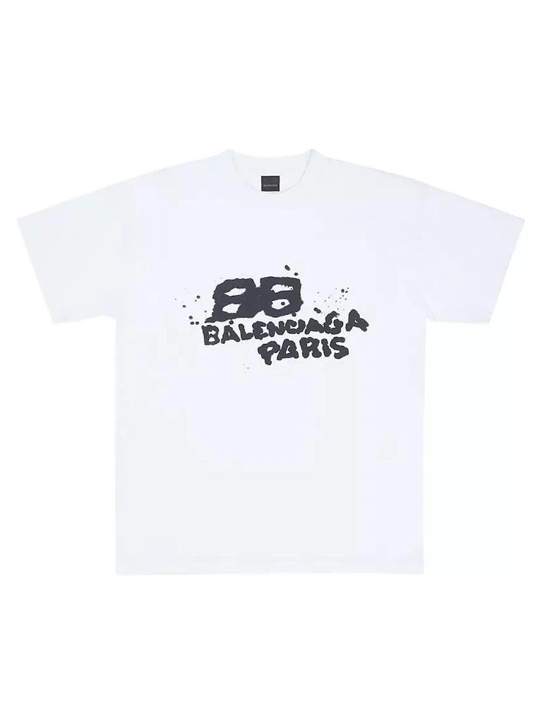 商品Balenciaga|Hand Drawn BB Icon T-shirt Medium Fit,价格¥5052,第1张图片