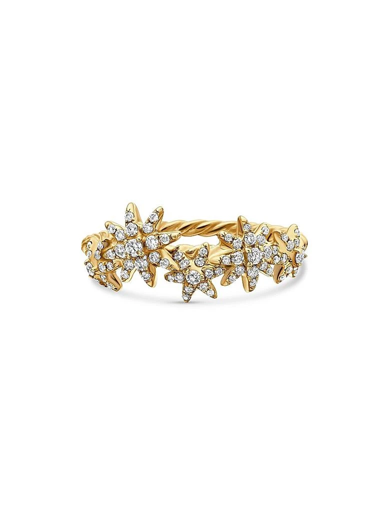 商品David Yurman|Starburst Cluster Band Ring in 18K Yellow Gold,价格¥13315,第1张图片