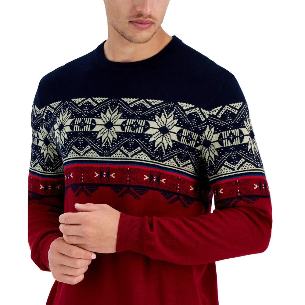 商品Club Room|Men's Merino Genn Fair Isle Sweater, Created for Macy's,价格¥142,第3张图片详细描述