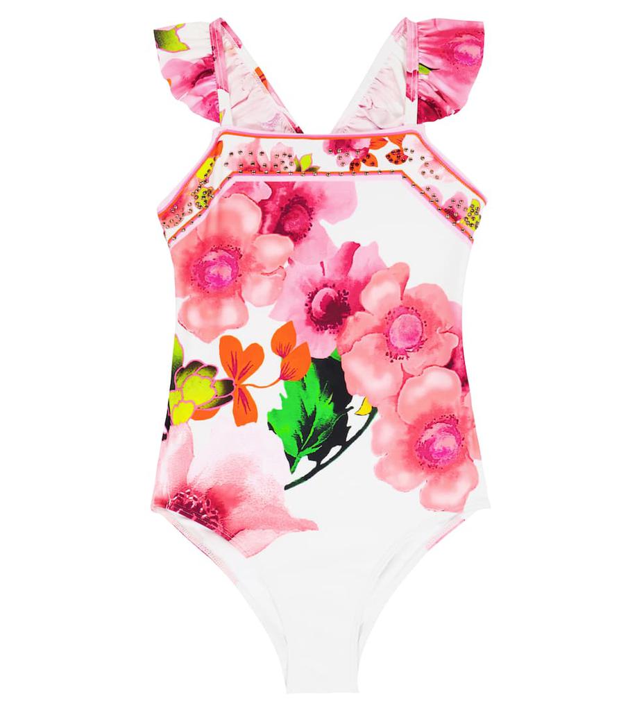 Floral embellished swimsuit商品第1张图片规格展示