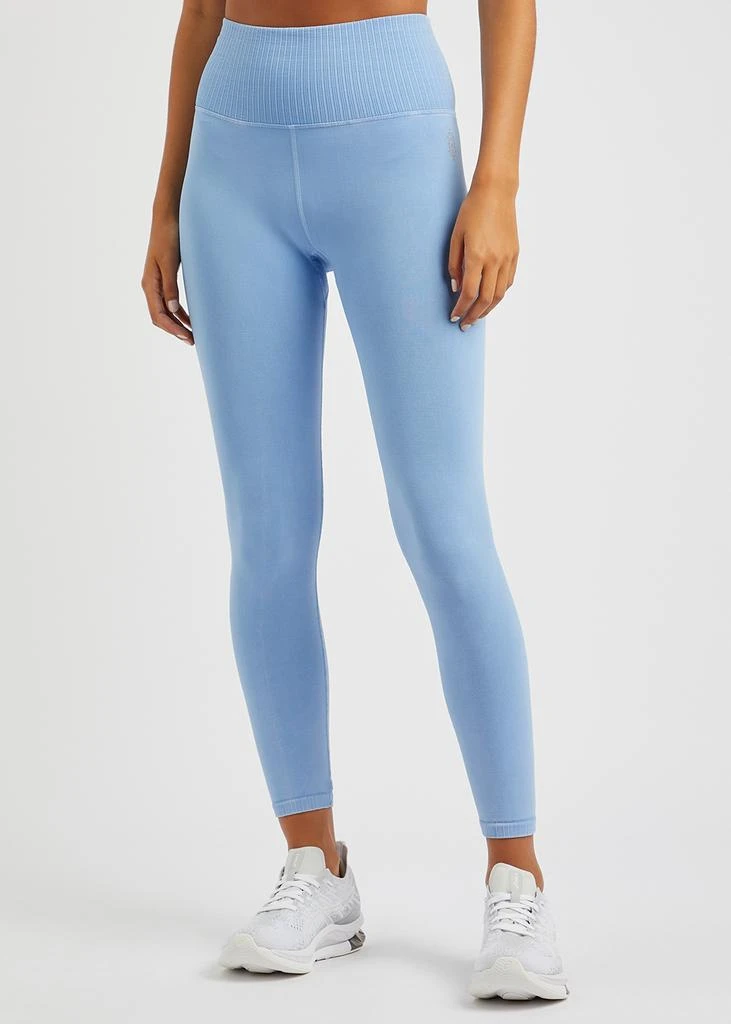 商品Free People Movement|Good Karma blue stretch-jersey leggings,价格¥720,第2张图片详细描述