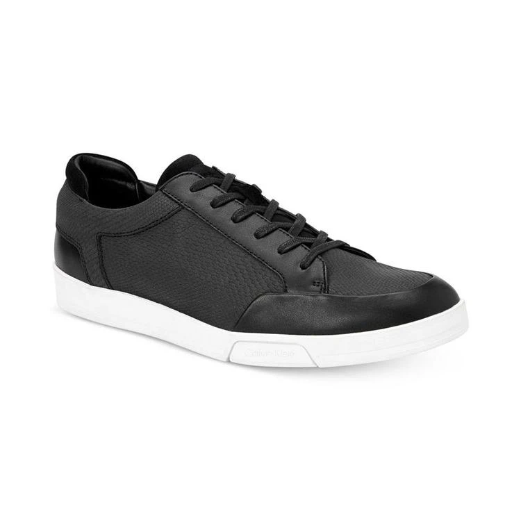 商品Calvin Klein|Men's Balin Embossed Leather Sneakers,价格¥625,第1张图片