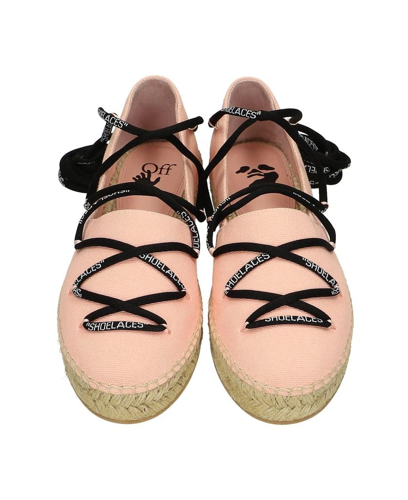 商品Off-White|Espadrilles In Rose-pink Cotton,价格¥1926,第4张图片详细描述