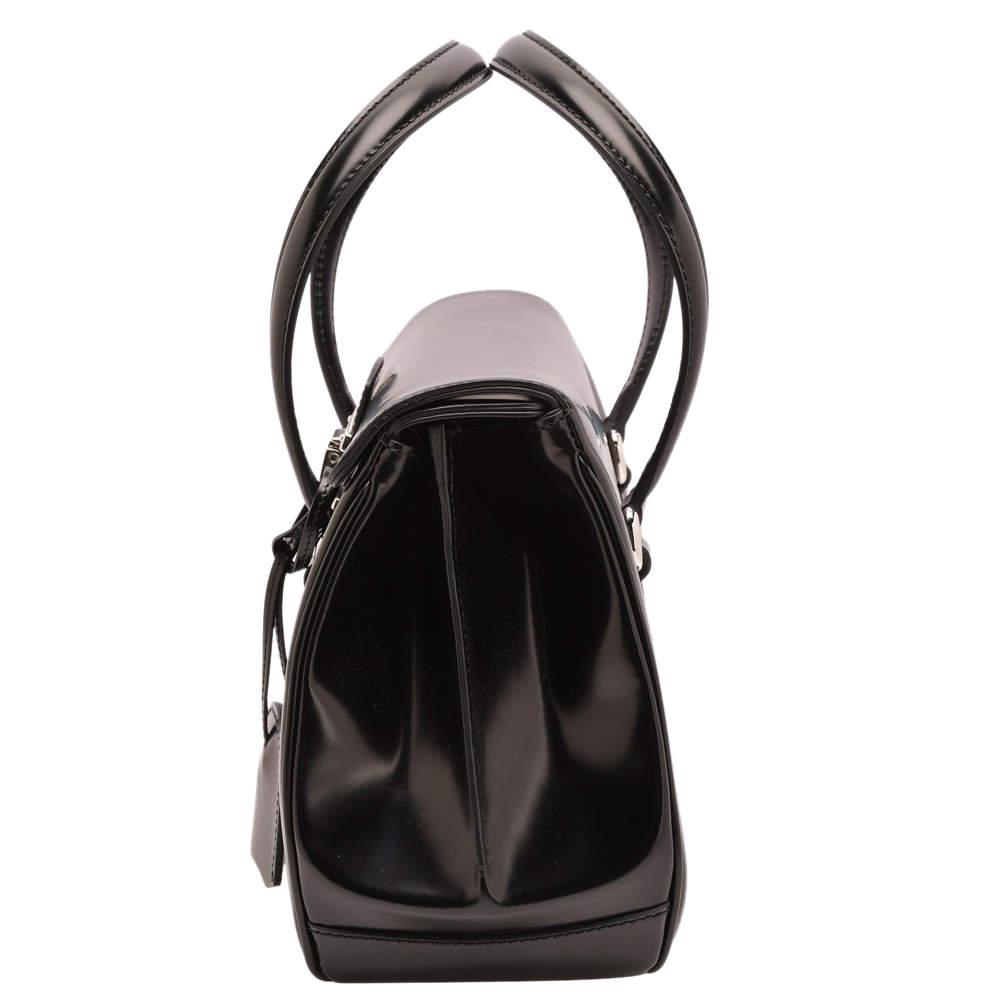 Gucci Black Smooth Calfskin Leather Caspian Medium Lady Lock Bag商品第9张图片规格展示