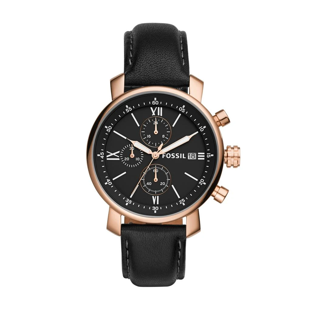 商品Fossil|Fossil Men's Rhett Chronograph, Rose Gold-Tone Stainless Steel Watch,价格¥418,第1张图片