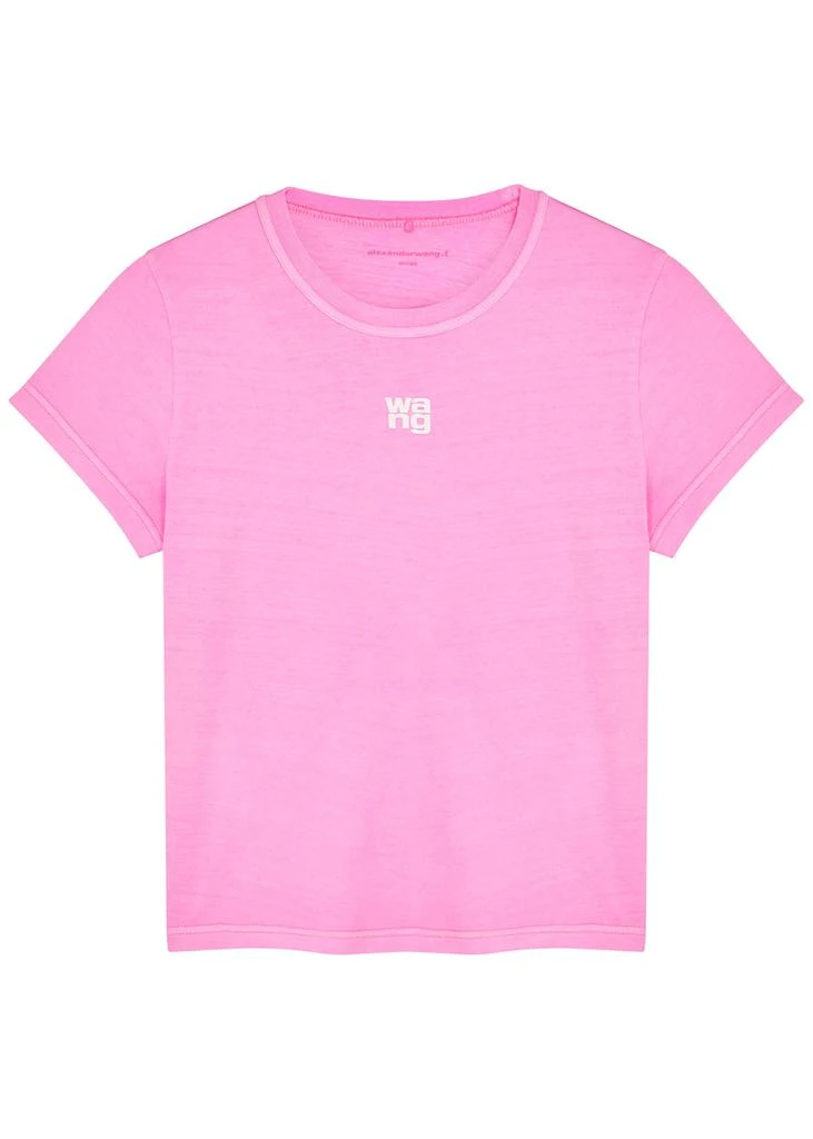 商品Alexander Wang|Logo cotton T-shirt,价格¥656,第1张图片