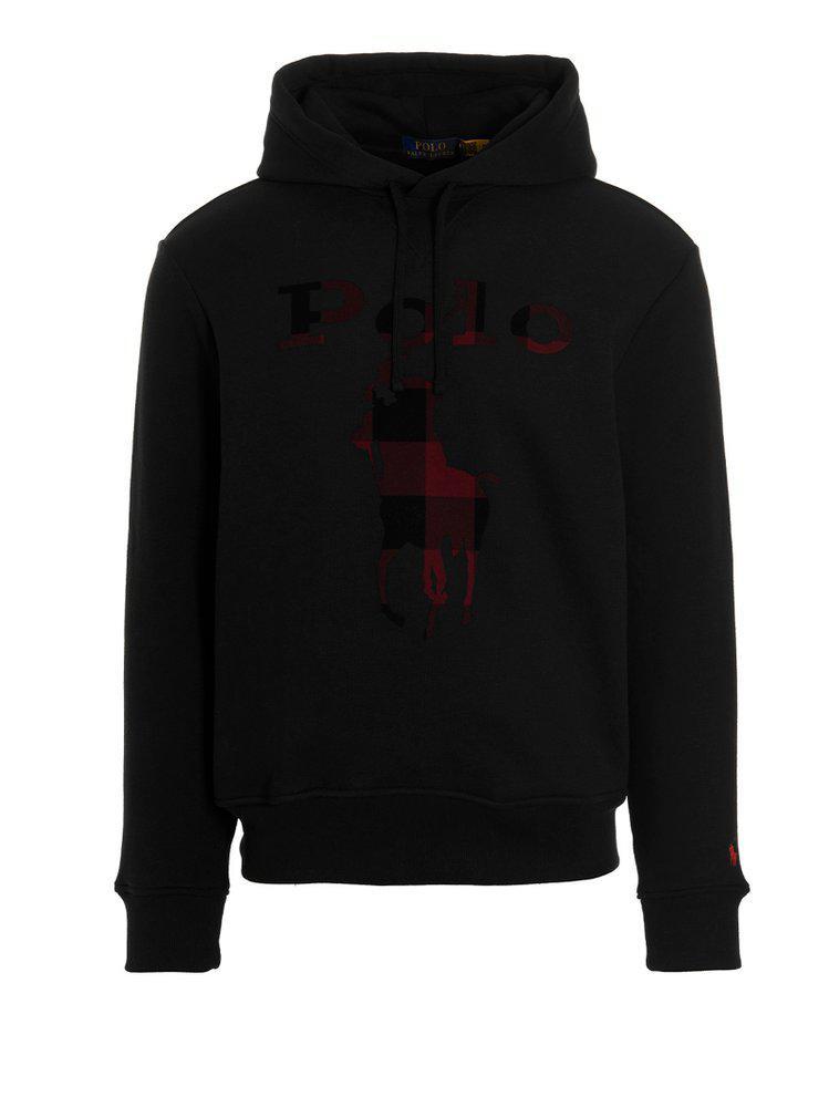 商品Ralph Lauren|Polo Ralph Lauren Logo Embroidered Straight Hem Hoodie,价格¥729,第1张图片